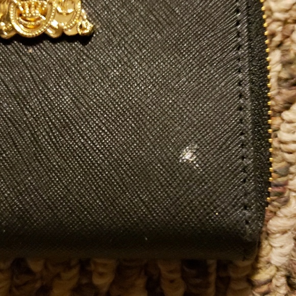 Juicy couture black faux leather wallet cheetah - Picture 5 of 5